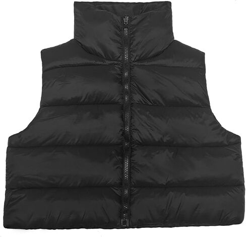 Women's Cropped Puffer Vest in Saudi Arabia