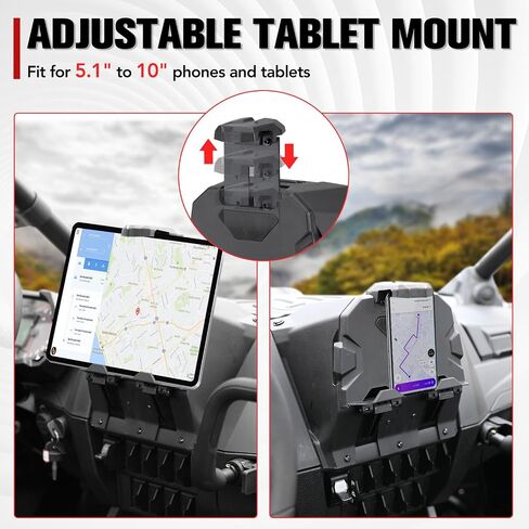 A & UTV PRO Portable Electronic Device Mount for 2020-2023 Polaris RZR PRO XP, Compatible with iPhone 12 in Saudi Arabia
