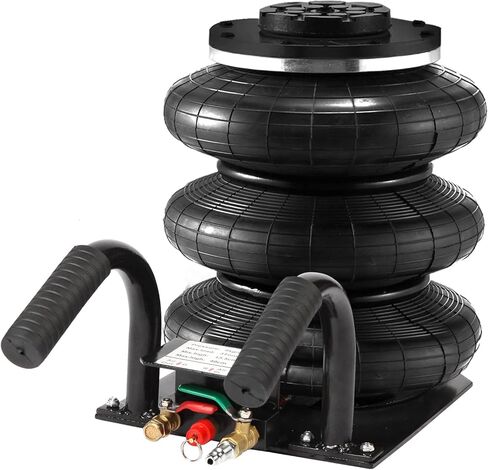 رافعة هوائية ثلاثية الأكياس، رافعة سيارة تعمل بالهواء المضغوط 3 طن، رفع سريع يصل إلى ارتفاع 16 بوصة لإصلاح السيارة in Kuwait