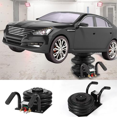 رافعة هوائية ثلاثية الأكياس، رافعة سيارة تعمل بالهواء المضغوط 3 طن، رفع سريع يصل إلى ارتفاع 16 بوصة لإصلاح السيارة in Kuwait