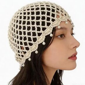 Women's Sparkling Sequin Mesh Beanie in Kuwait