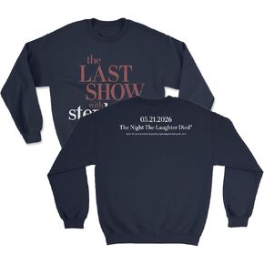 Stephen Colbert's Last Show Last Laugh Two-Sided Unisex Crewneck Sweatshirt in Saudi Arabia
