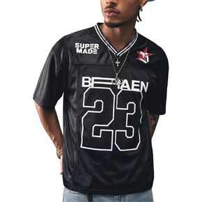 Vamtac Mens Jerseys Graphic Tee Shirts V Neck Short Sleeve Tops Vintage Baggy Summer Jersey 2026 Trendy Y2k Tshirts in Kuwait