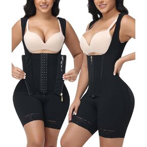 Fajas Colombianas Moldeadoras Shapewear Bodysuits Tummy Control Open Bust Butter Lifter Body Shaper with Zipper Crotch in Saudi Arabia