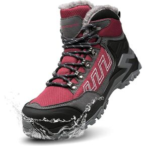 KOIFISH Men’s Winter Composite Toe Work Boots, Lightweight Waterproof & Insulated, Anti-Slip Safety Boots with Warm Fur Lining for Industrial Warehouse Factory Work in Saudi Arabia