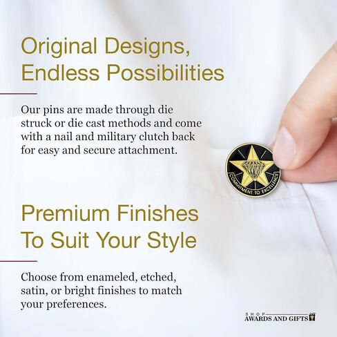 Commitment To Excellence Lapel Pin - Pack of 10 in Kuwait