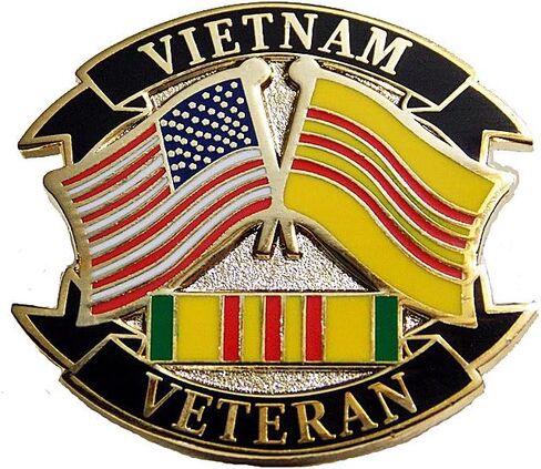 Lot Of 12 Vietnam Veteran USA Flags Pibbon Marines Navy Army Air Force Lapel Hat Pin PPM7506 (12 Pins) in Saudi Arabia