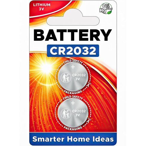 Meat Thermometer Battery Replacement CR2032 - Compatible with Lavatools Javelin Pro Duo, Alpha Grillers, AMMZO, LONICERA, ROUUO, KULUNER TP-01 & More in Saudi Arabia
