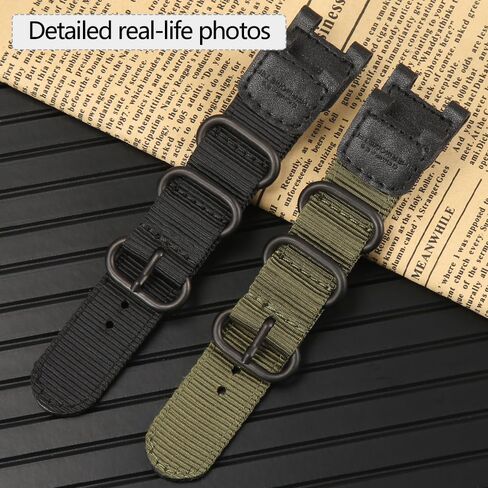 Nylon Replacement Watch Band Compatible with Casio Pro Trek PRG-110C/PRG-110Y/PRW-1300/PRW-1300Y/PAW-1300 - Durable Woven Strap for Men’s Outdoor Sports Bracelet in Saudi Arabia