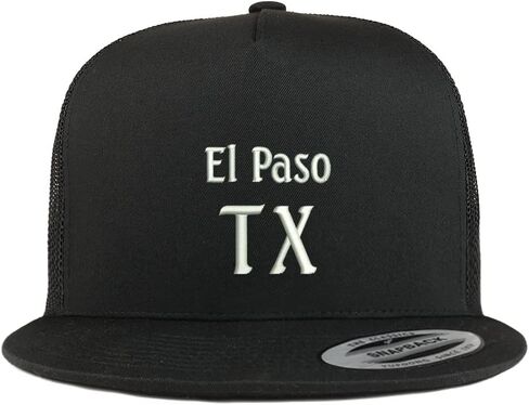 Trendy Apparel Shop El Paso TX Embroidered 5 Panel Flatbill Trucker Cap in Kuwait