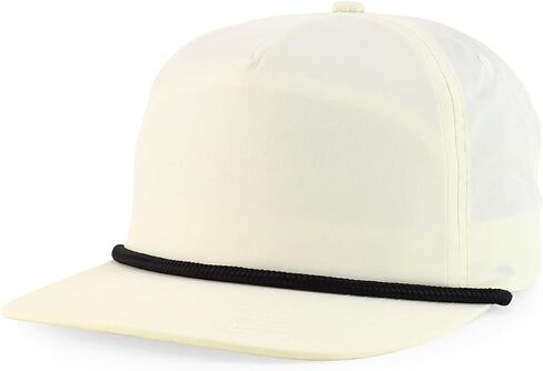Trendy Apparel Shop 5 Panel Unstructured Perfomance Snapback Cap with Rope in Kuwait