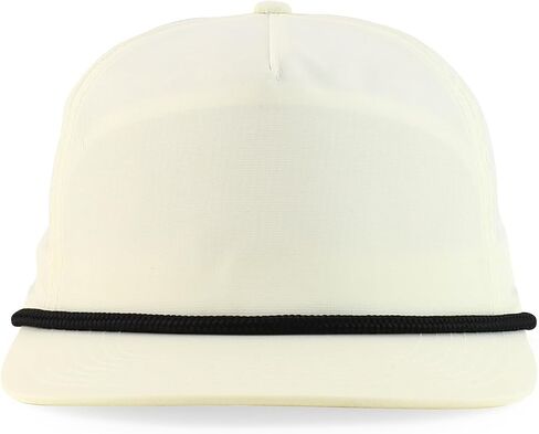 Trendy Apparel Shop 5 Panel Unstructured Perfomance Snapback Cap with Rope in Kuwait