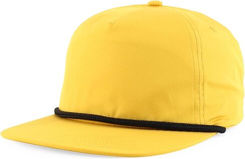 Trendy Apparel Shop 5 Panel Unstructured Perfomance Snapback Cap with Rope in Kuwait