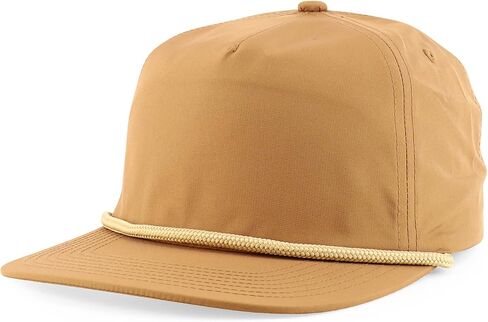 Trendy Apparel Shop 5 Panel Unstructured Perfomance Snapback Cap with Rope in Kuwait