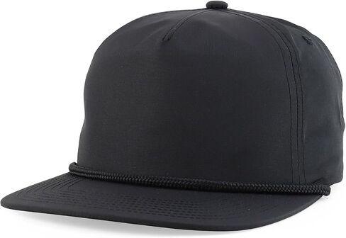 Trendy Apparel Shop 5 Panel Unstructured Perfomance Snapback Cap with Rope in Kuwait