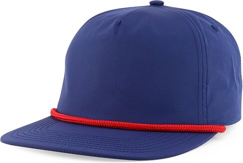 Trendy Apparel Shop 5 Panel Unstructured Perfomance Snapback Cap with Rope in Kuwait