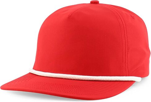 Trendy Apparel Shop 5 Panel Unstructured Perfomance Snapback Cap with Rope in Kuwait