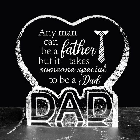 Fathers Day Birthday Gifts for Daddy Dad, Fathers Day Crystal Gifts from Daughter Son Kids, Gift for Dads Who Wants Nothing, Last Minute Gift for Daddy Papa, Dad Personalized Crystal Decor Presents in Saudi Arabia