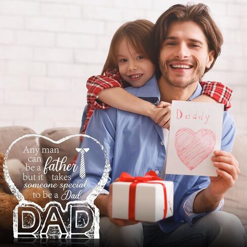 Fathers Day Birthday Gifts for Daddy Dad, Fathers Day Crystal Gifts from Daughter Son Kids, Gift for Dads Who Wants Nothing, Last Minute Gift for Daddy Papa, Dad Personalized Crystal Decor Presents in Saudi Arabia