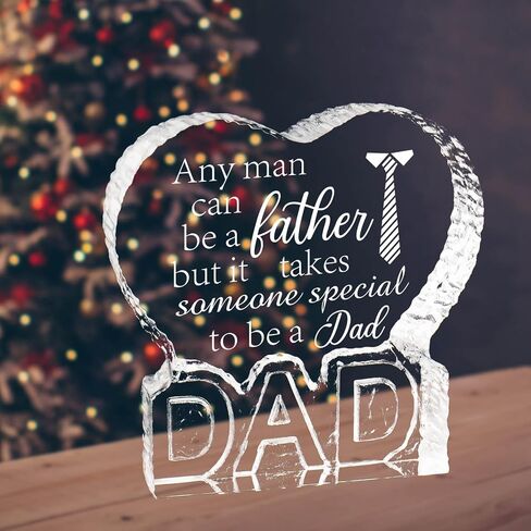 Fathers Day Birthday Gifts for Daddy Dad, Fathers Day Crystal Gifts from Daughter Son Kids, Gift for Dads Who Wants Nothing, Last Minute Gift for Daddy Papa, Dad Personalized Crystal Decor Presents in Saudi Arabia