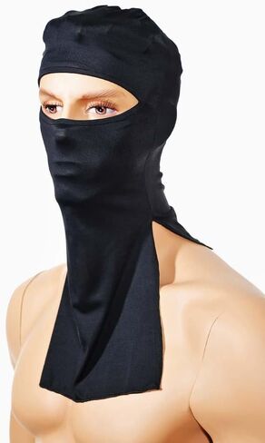 Ninja MASK, Shinobi, Ninja Mask Balaclava, FACE Hood Motoribike, Discreet Hood mask,Fancy Dress Wear Helmet,Halloween, 1 Size Senior Snug-Fit (Shihan) Brand For Men/Women in Saudi Arabia