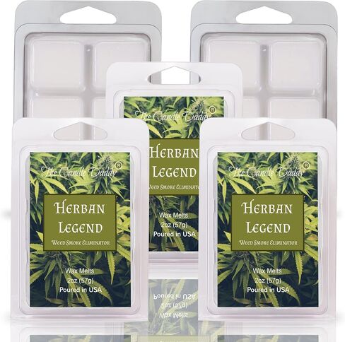 The Candle Daddy HERBAN Legend - Enzyme Infused Weed Smoke Eliminator Wax MELT - 1 Pack - 2 Ounces - 6 Cubes in Kuwait
