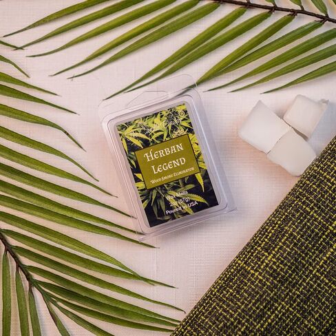 The Candle Daddy HERBAN Legend - Enzyme Infused Weed Smoke Eliminator Wax MELT - 1 Pack - 2 Ounces - 6 Cubes in Kuwait