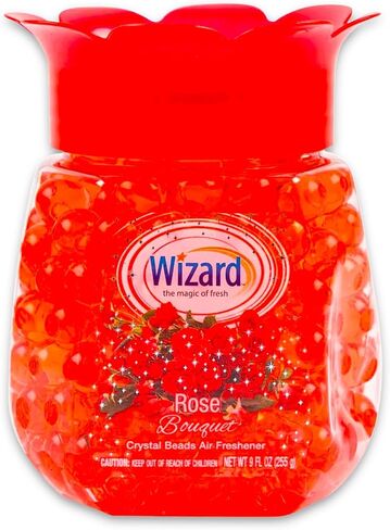 Rose Air Freshener Set - 2 Pack Floral Scented Air Freshener Beads in 9 Oz Jar for Home, Bathroom, Office, Plus More | Rose Bouquet Odor Eliminator in Saudi Arabia