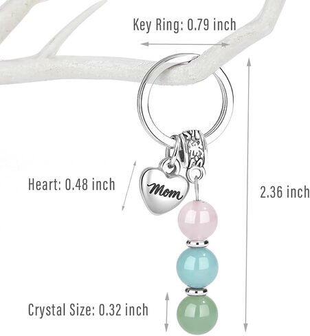 Quietsun Gifts for Mom from Daughter Son Mom Birthday Gifts Keychain Key Chains Women Cute Mothers Day Great Personalized Best Mom Ever Mama Gift Presents Who Has Everything Christmas Valentines in Saudi Arabia