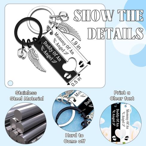 Miscarriage Gifts for Mothers Miscarriage Gift for Dad Loss Memorial Keychain Loss of Baby Memorial Gifts Sympathy Gift for Infant Lost Pregnancy Baby Remembrance Grieving Present in Saudi Arabia