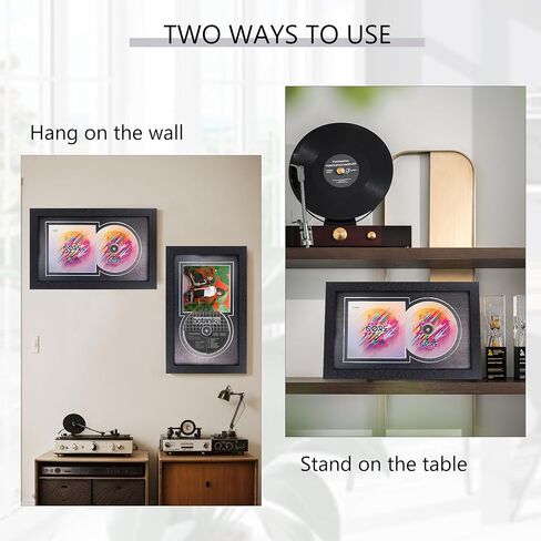 GMFrames CD Display Frame with Real Glass,Signed CD Music Frame for for Disc and Booklet,Wall and Tabletop,Black Mat in Saudi Arabia