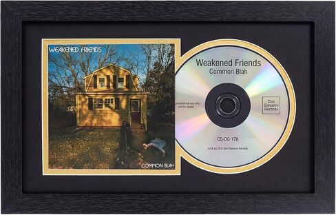 GMFrames CD Display Frame with Real Glass,Signed CD Music Frame for for Disc and Booklet,Wall and Tabletop,Black Mat in Saudi Arabia