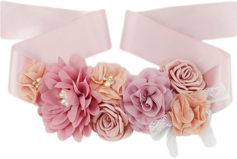 Fashion Wedding Dress Belt, Evening Gown Waistband Ribbon, Flower Belt for Women, Bride Bridesmaid in Kuwait