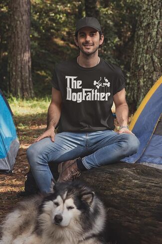 Dogfather T-Shirt Funny Cute Pup Pet Lover Gift for Dog Father in Saudi Arabia
