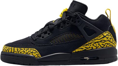 Jordan Spizike Low Big Kids' Shoes (Black/Speed Yellow/Speed Yellow/Black) in Kuwait
