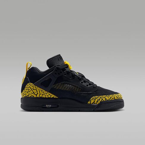 Jordan Spizike Low Big Kids' Shoes (Black/Speed Yellow/Speed Yellow/Black) in Kuwait