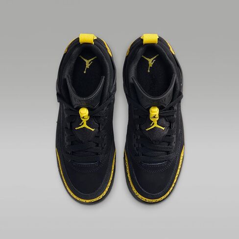 Jordan Spizike Low Big Kids' Shoes (Black/Speed Yellow/Speed Yellow/Black) in Kuwait