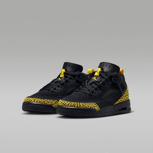 Jordan Spizike Low Big Kids' Shoes (Black/Speed Yellow/Speed Yellow/Black) in Kuwait