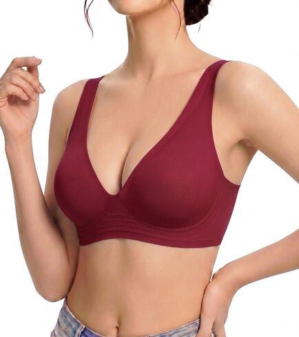 Jelly Bras for Women Push Up No Underwire Supportive Wireless Bralettes Everyday Bras Full Coverage in Saudi Arabia