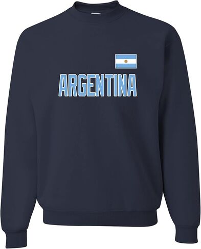 سويت شيرت رجالي من Go All Out Team Argentina Flag Pride برقبة دائرية in Kuwait