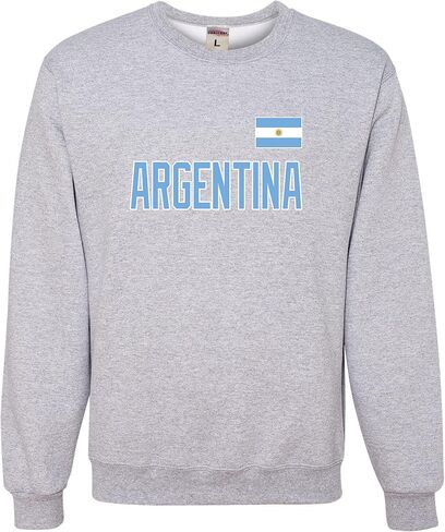 سويت شيرت رجالي من Go All Out Team Argentina Flag Pride برقبة دائرية in Kuwait