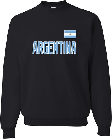 سويت شيرت رجالي من Go All Out Team Argentina Flag Pride برقبة دائرية in Kuwait