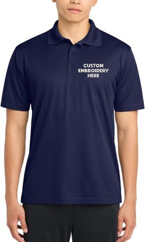 Custom Embroidered Lightweight Tall Micropique Sport-Wick Polo, Breathable and Snag Resistant, Personalized Team Logo in Saudi Arabia