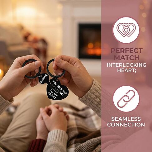 You Hold The Key To My Heart Matching Keychains, Valentine's Gifts for Couple, Boyfriend, Girlfriend, Lovers Charms in Saudi Arabia