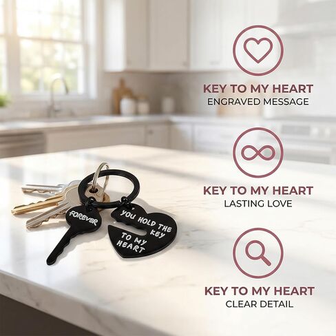 You Hold The Key To My Heart Matching Keychains, Valentine's Gifts for Couple, Boyfriend, Girlfriend, Lovers Charms in Saudi Arabia