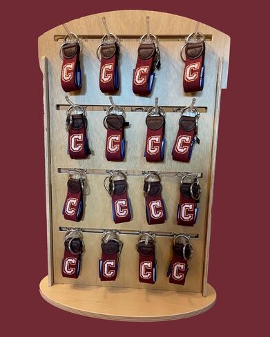 Charleston Belt Handmade Needlepoint Key Fob - Logo - Quality Leather (Logo) in Saudi Arabia