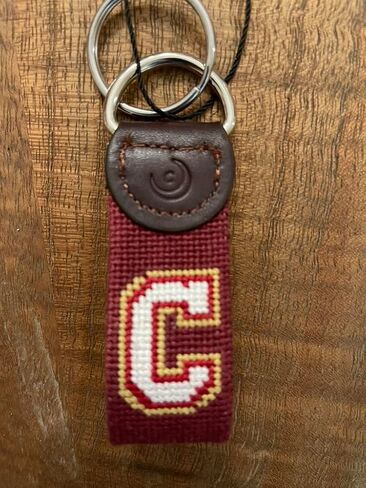 Charleston Belt Handmade Needlepoint Key Fob - Logo - Quality Leather (Logo) in Saudi Arabia