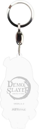 سلسلة مفاتيح ABYSTYLE Demon Slayer Nezuko Kamado Acryl Keychain Anime Keychain Kimetsu no Yaiba Merch للحقائب أو حقائب الظهر أو المفاتيح، هدية رائعة للمعجبين وهواة الجمع in Kuwait