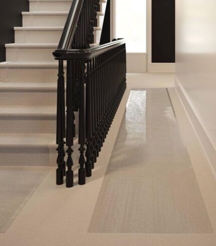 Clear Plastic Runner Rug and Carpet Protector mat Multi-Grip (26in x 60in) in Saudi Arabia
