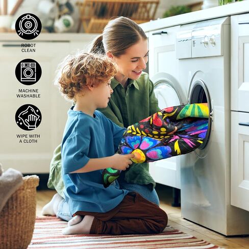 Mexican Floral Laundry Room Rug 24x48 in Colorful Birds Mexican Kitchen Runner Laundry Mat Non Slip Washable Area Rug Floor Mats for Washroom Bathroom (Purple, 24x48 in) in Saudi Arabia